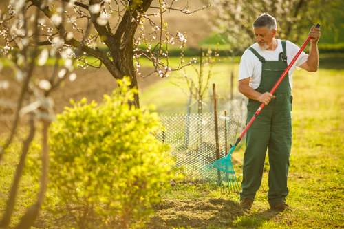 Garden debris removal process